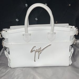 White Giuseppe Handbag .